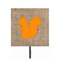 Micasa Squirrel Burlap And Orange Leash Or Key Holder MI232807